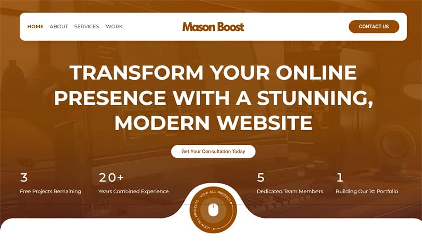 MasonBoost Portfolio Thumbnail